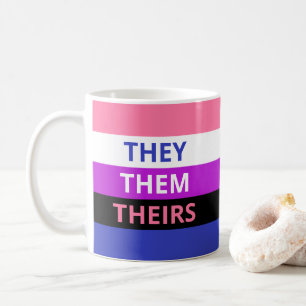 Sie/sie/ihr Pronomina Genderfluid Klassiker-Tasse Kaffeetasse