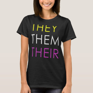 Sie sie ihre nicht binären Pronouns Lgbtq 2 T-Shirt
