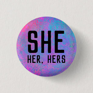 Sie, sie, ihre Pronomen Button