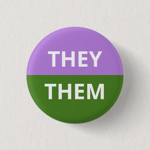 Sie/sie Pronomina Genderqueer Abzeichen Button