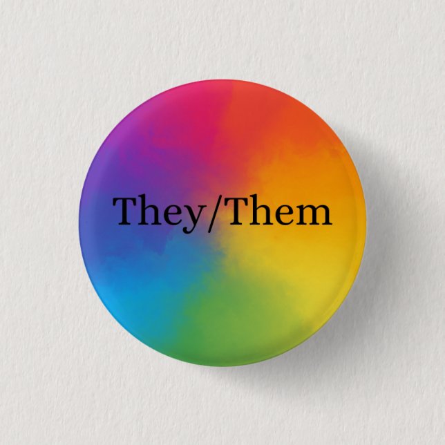 Sie/sie Pronoun-Taste Button (Vorderseite)