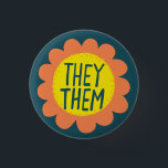 SIE / SIE Pronouns Blume Pride Handschrift Button<br><div class="desc">Dekorieren Sie Ihr Outfit mit diesem coolen Kunstknopf. Macht ein großartiges Geschenk! Sie können ihn anpassen und auch Text hinzufügen. Karo in meinem Shop für viel mehr Farben und Muster! Lass mir Bescheid, wenn du auch etwas Gewohntes willst.</div>