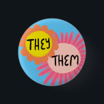 SIE / SIE Pronouns Blume Stolz handsigniert Button<br><div class="desc">Dekorieren Sie Ihr Outfit mit diesem coolen Kunstknopf. Macht ein großartiges Geschenk! Sie können ihn anpassen und auch Text hinzufügen. Karo in meinem Shop für viel mehr Farben und Muster! Lass mir Bescheid, wenn du auch etwas Gewohntes willst.</div>