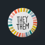 Sie / sie Pronouns Rainbow Handschrift Stolz Button<br><div class="desc">Dekorieren Sie Ihr Outfit mit diesem coolen Kunstknopf. Macht ein großartiges Geschenk! Sie können ihn anpassen,  die Hintergrundfarben ändern und auch Text hinzufügen. Karo in meinem Shop für viel mehr Farben und Muster! Lass mir Bescheid,  wenn du auch etwas Gewohntes willst.</div>