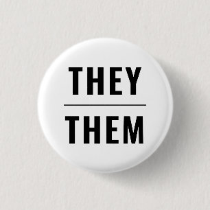 Sie sie Pronouns Schwarz-weiß lgbtq Gay Pride Button