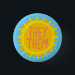 Sie / sie Pronouns Sonnenschein Pride handschrift Button<br><div class="desc">Dekorieren Sie Ihr Outfit mit diesem coolen Kunstknopf. Macht ein großartiges Geschenk! Sie können ihn anpassen und auch Text hinzufügen. Karo in meinem Shop für viel mehr Farben und Muster! Lass mir Bescheid, wenn du auch etwas Gewohntes willst.</div>