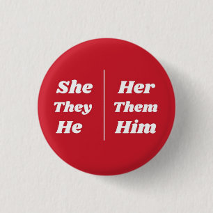 Sie/sie sie/sie Er/Er Pronoun Button