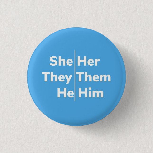Sie/sie sie/sie Er/Er Pronoun Button (Vorderseite)