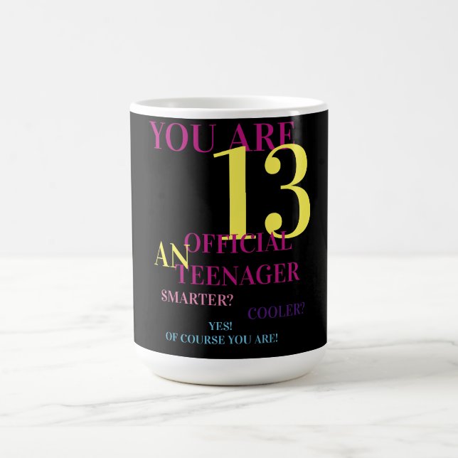 Sie sind 13 Offizielle Teenager-Tasse Kaffeetasse (Mittel)