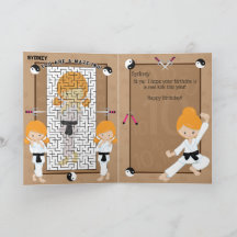 Sie sind A-Maze-ing Ginger Girls Karate Birthday