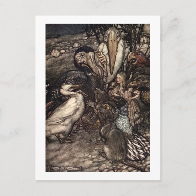 Sie sind alle überlaufen postkarte (Vorderseite)