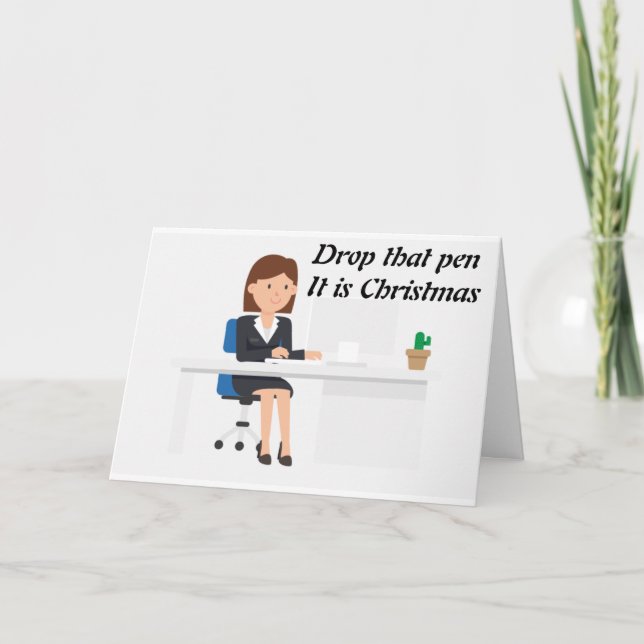 SIE SIND ANGENOMMEN WORTBEZOGENE CHRISTMAS KARTE (Vorderseite)