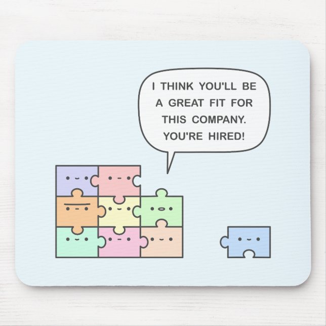 Sie sind angestellt! mousepad (Vorne)