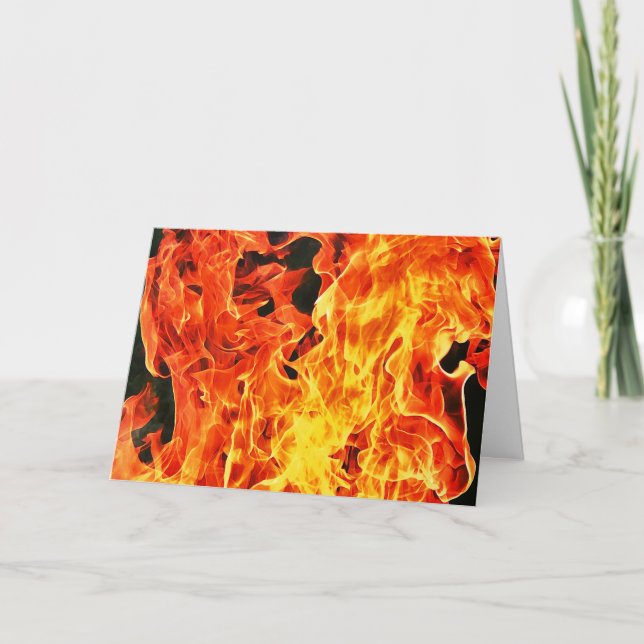 Sie sind auf FeuerGratulationskarte Karte (Vorderseite)