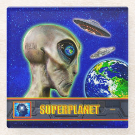 SIE SIND BEREITS HIER - SUPERPLANET Design sammeln Glasuntersetzer