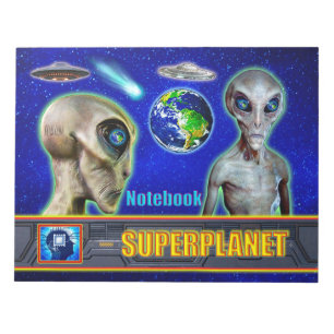 SIE SIND BEREITS HIER - SUPERPLANET Design sammeln Notizblock