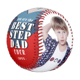 Sie sind Best Step Vater 2 Foto Collage Vatertag Baseball