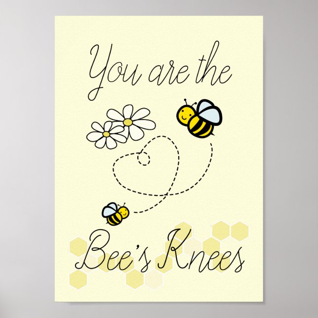 Sie sind das Art Print Poster der Biene (Vorne)