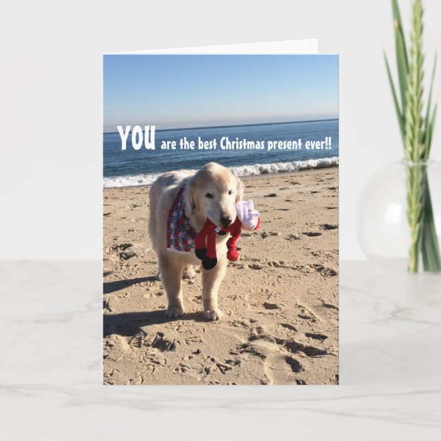 Sie sind das beste Weihnachtsgeschenk aller Zeiten Karte (Vorderseite)