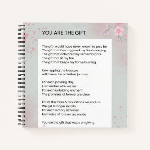 Sie sind das Geschenk - Selbst-Liebe Inspiration G Notizbuch