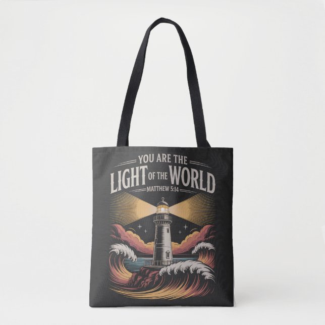 Sie sind das Licht der Welt Tote Tasche (Vorderseite)