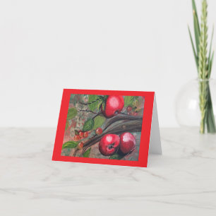 Sie sind der Apfel meiner Augenledernotizkarte Feiertagskarte