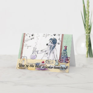 Sie sind der beste Lehrer für Naturwissenschaften  Karte
