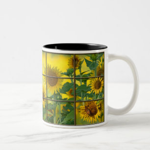 Sie sind der Sonnenschein meines Lebens Zweifarbige Tasse