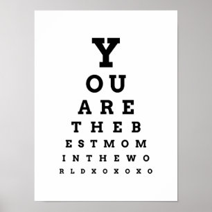 Sie sind die beste Mama im Weltaugendiagramm Poster