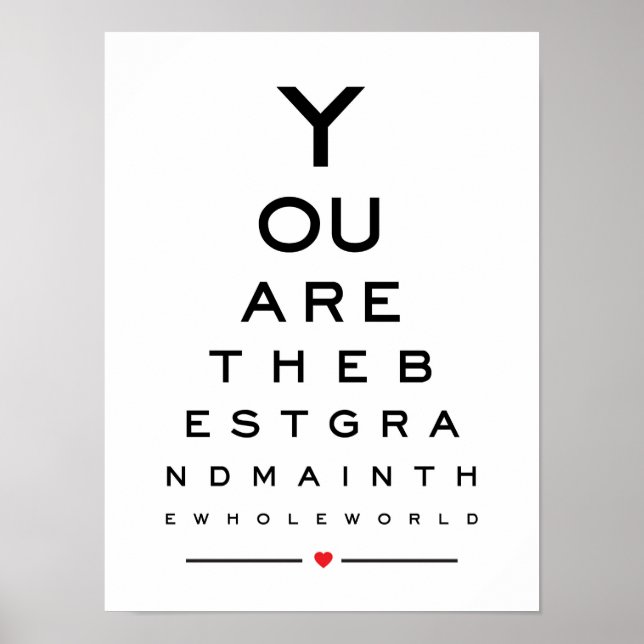 Sie sind die beste Oma der Welt Poster (Vorne)