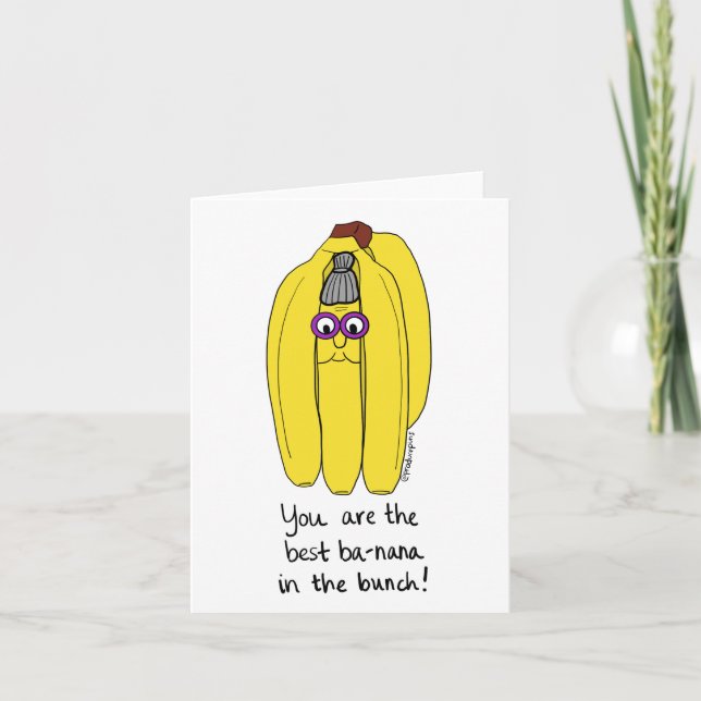 Sie sind die besten BA-NANA im Bunch! Karte (Vorderseite)