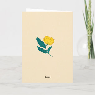 Sie sind die besten handgeschriebenen Blumenschmuc Dankeskarte