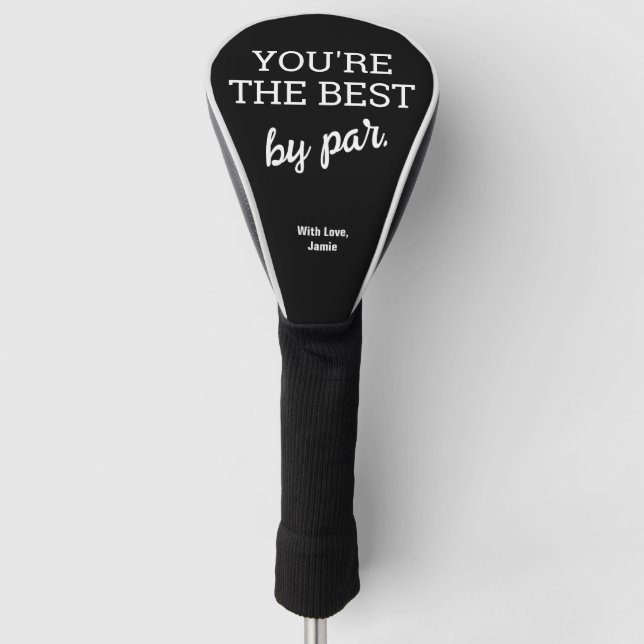 Sie sind die Besten par - personalisiert von Ihnen Golf Headcover (Vorderseite)