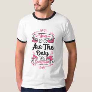 Sie sind die einzige Ausnahme, Paramore-Texte-Zita T-Shirt