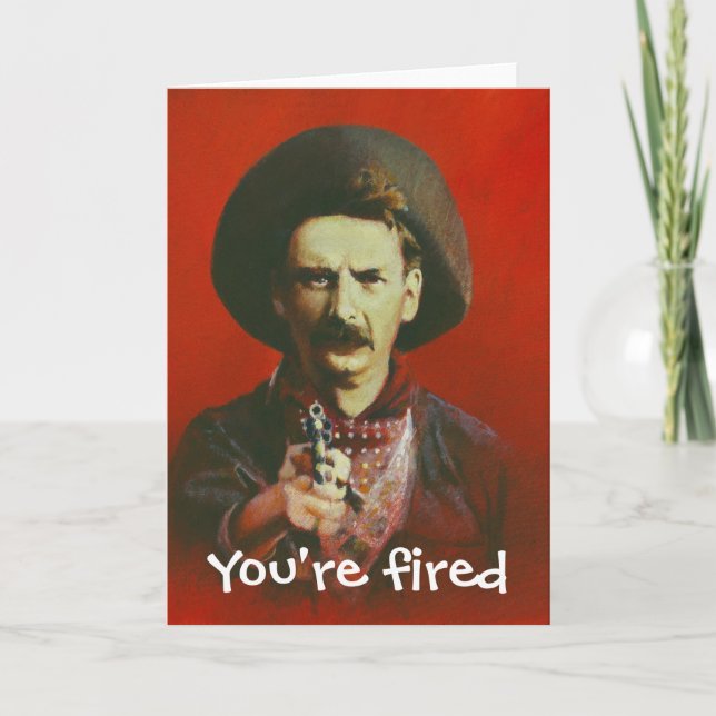 Sie sind die Grußkarte "Wild West Style" Karte (Vorderseite)