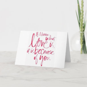 SIE SIND *DIE LIEBE MEINES LEBENS* UND *MEIN BESTE KARTE