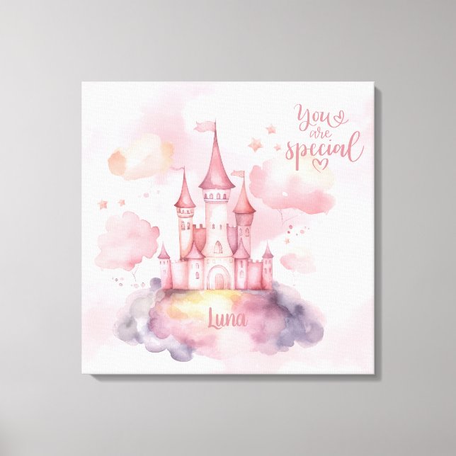 Sie sind die Special Palace Pink Cloud anpassbar Leinwanddruck (Vorderseite)