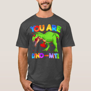 Sie sind DinoMite Niedlicher TRex Dinosaur-Valenti T-Shirt