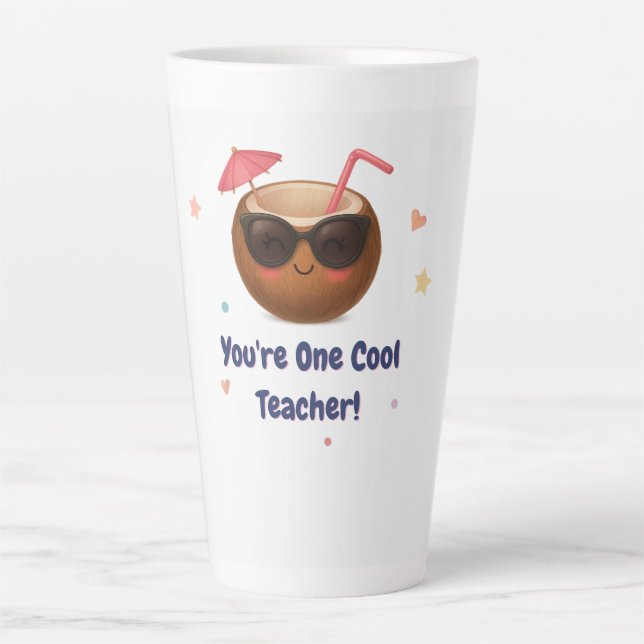 Sie sind ein Cooler Lehrer - Niedliche Coconut Lat Milchtasse (Vorderseite)