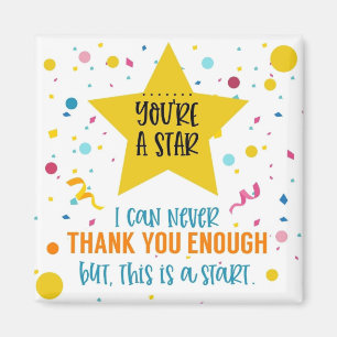 Sie sind ein ehrenamtlicher Star-Mitarbeiter-Gesch Magnet