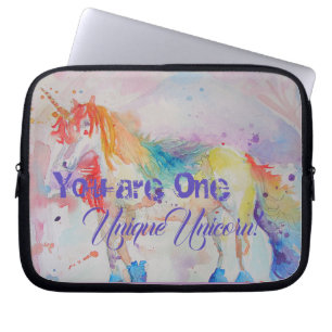 Sie sind ein einzigartiges Einhorn! Girls Pink Uni Laptopschutzhülle