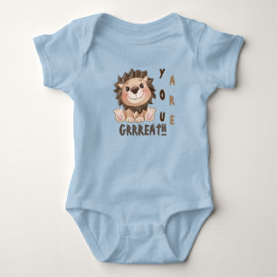 Sie sind ein großer Niedlicher Lion Baby Bodysuit Strampler
