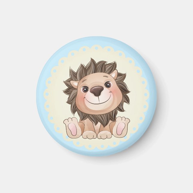Sie sind ein großer Niedlicher Lion Baby Boy Magnet (Vorne)