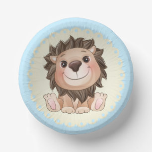 Sie sind ein großer Niedlicher Lion Baby Boy Pappteller