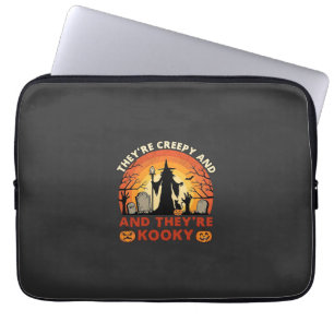 Sie sind ein gruseliger Halloween-Hexen-Friedhofs- Laptopschutzhülle