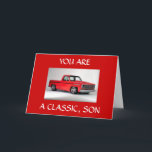 **SIE SIND EIN KLASSIER SON*** GLÜCKLICH BIRTHTAG KARTE<br><div class="desc">Wenn Sie einen CLASSIC SON in IHREM LEBEN haben,  schicken Sie ihm diese fantastische Geburtstagskarte heute und lasse ihm zu wissen,  wie viel Sie ihn Liebe!  VIELEN DANK,  dass Sie bei einem meiner acht Läden angehalten haben!</div>