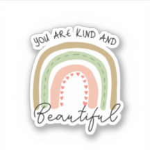 Sie sind ein nettes Boho-Rainbow-Zitat
