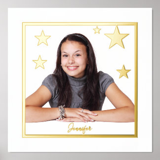 Sie sind ein Star Foil Accent Print Poster
