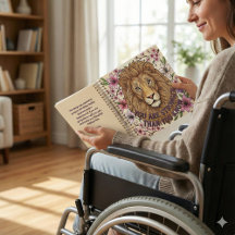 Sie sind ein starker Löwe Spiralblock
