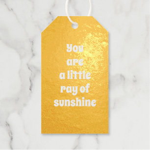 Sie sind ein wenig Ray of Sunshine gelbe Brust Geschenkanhänger